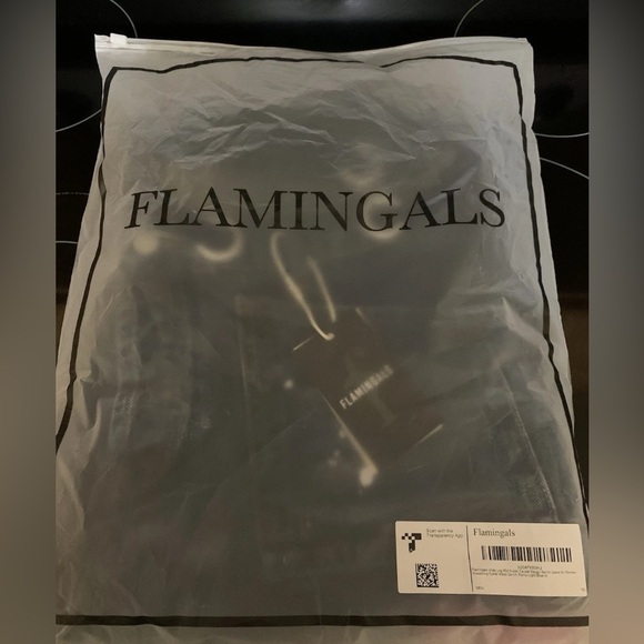 Flamingals Women's Wide Leg Mid Waist Baggy Barrel Jeans Medium Drawstring Med - Picture 2 of 6